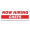 Signmission Now Hiring Chefs Banner Apply Inside Accepting Application Single Sided B-120-30216 - alternate 1